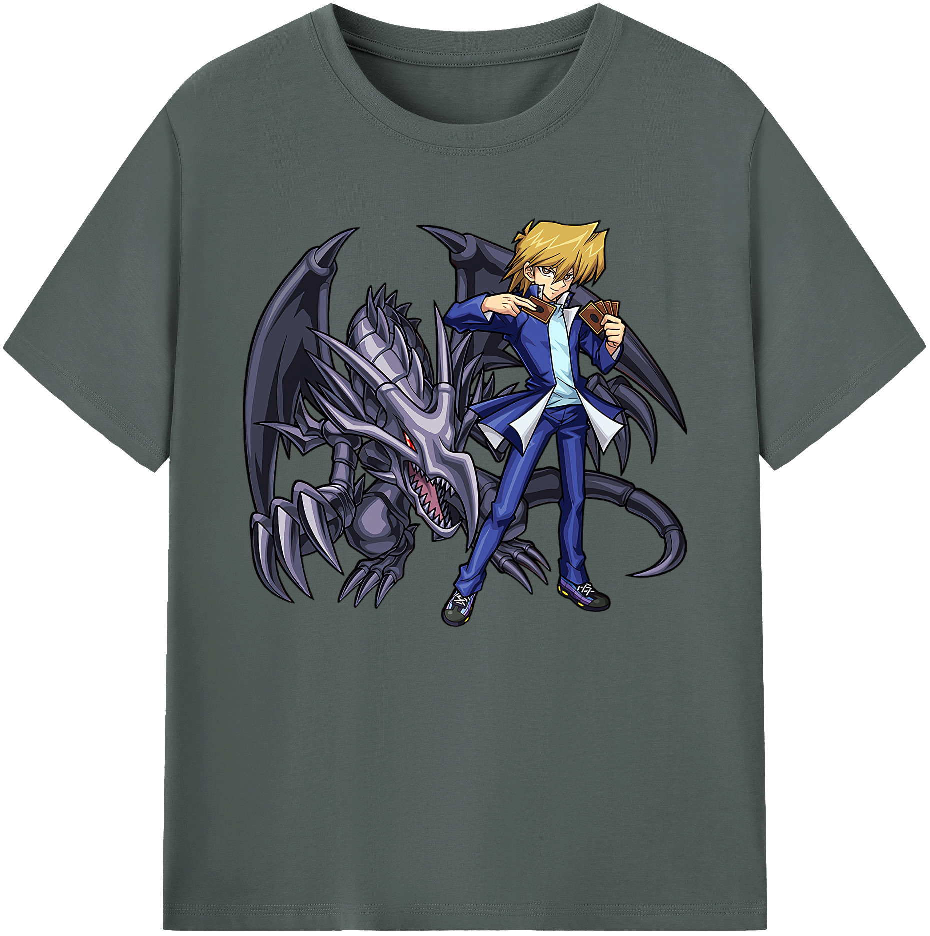 （画像用） 遊☆戯☆王 Yu-Gi-Oh! 綿100％ メンズ半袖Tシャツ｜肌触りやわらか＆通気性